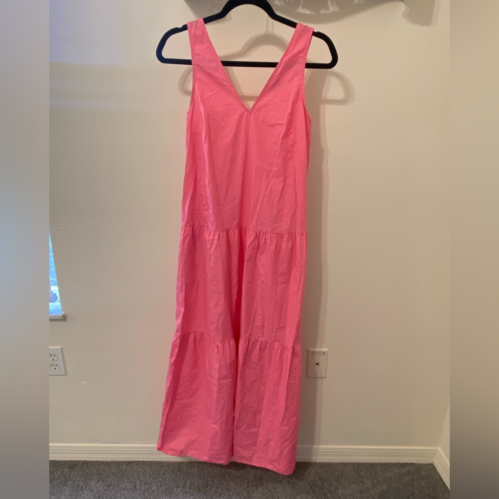 Pink Flowy Sleeveless Maxi Dress